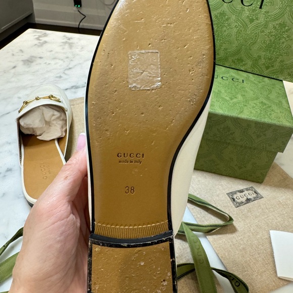 Gucci Princetown slipper mule in white - Picture 5 of 15
